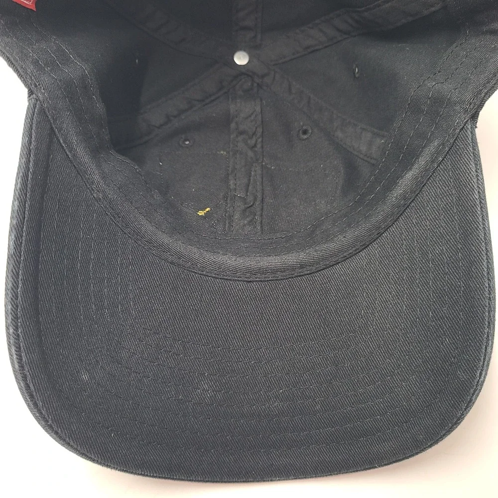 American Needle Hat Strapback Black New York Souvenir Patches Empire State Men